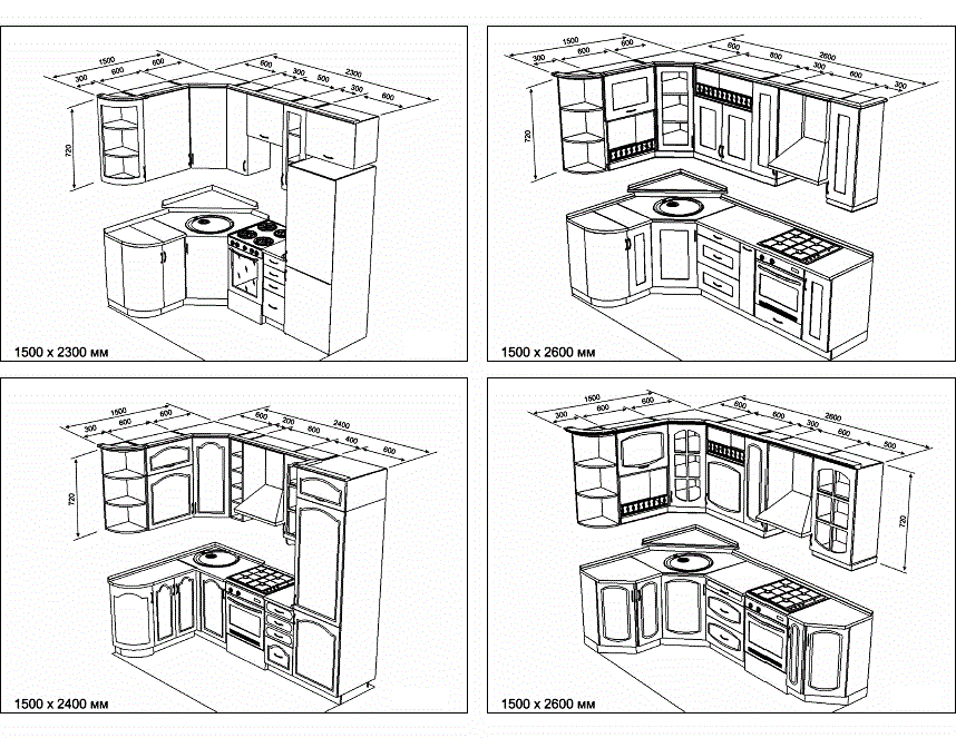 Схемы сборки кухни